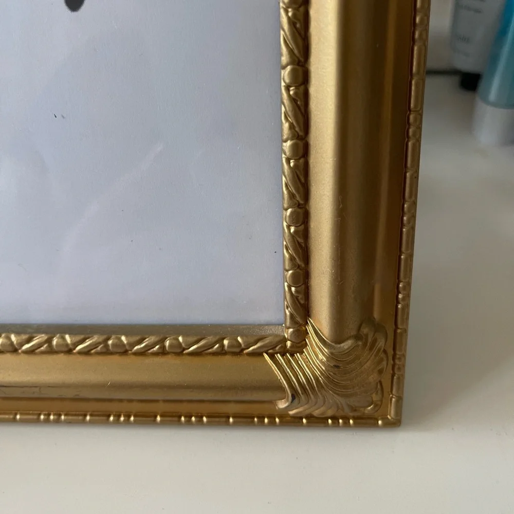 Customized Upcycled Golden Oh La La Picture Frame